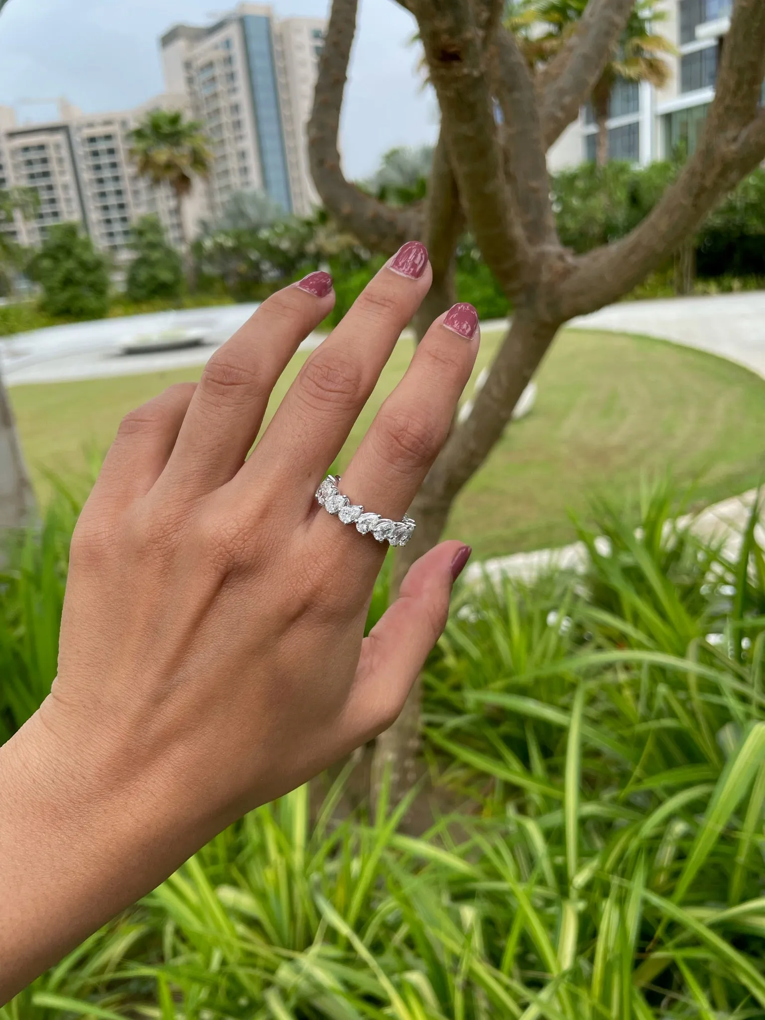 0.20ct Diamond Pear Eternity Ring