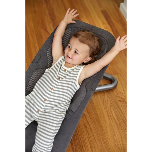 [1 Yr Local Warranty] Ergobaby Evolve 3 In1 Bouncer - Charcoal Grey