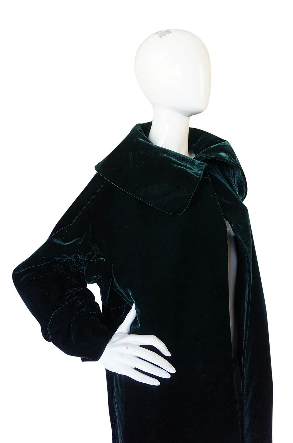 1962 Green Velvet Jacques Griffe Ad Campaign Coat