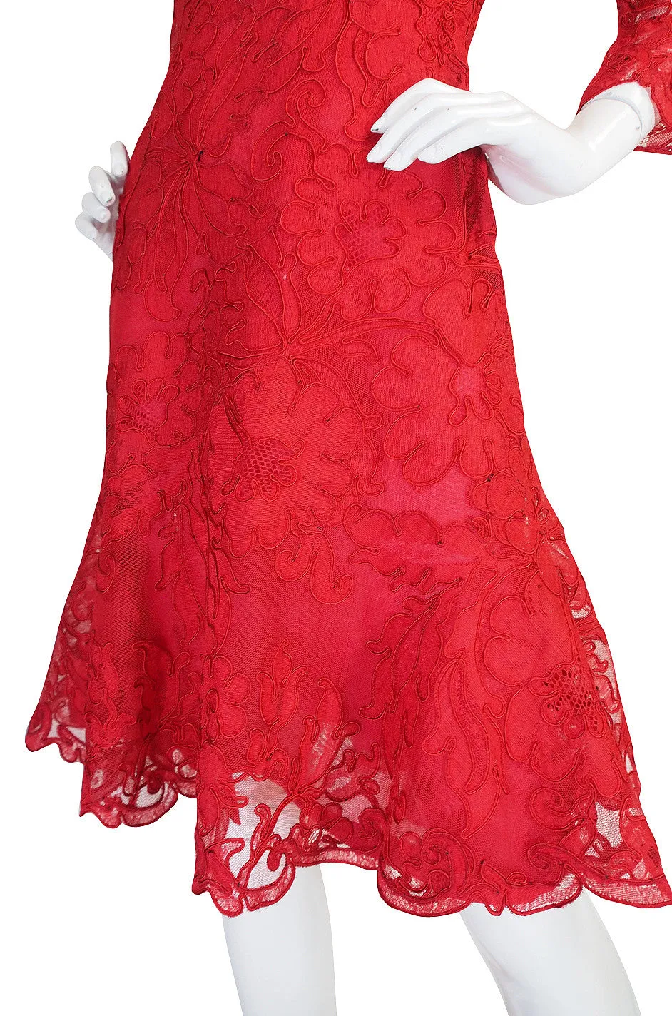 1983 Haute Couture Yves Saint Laurent Lace Dress