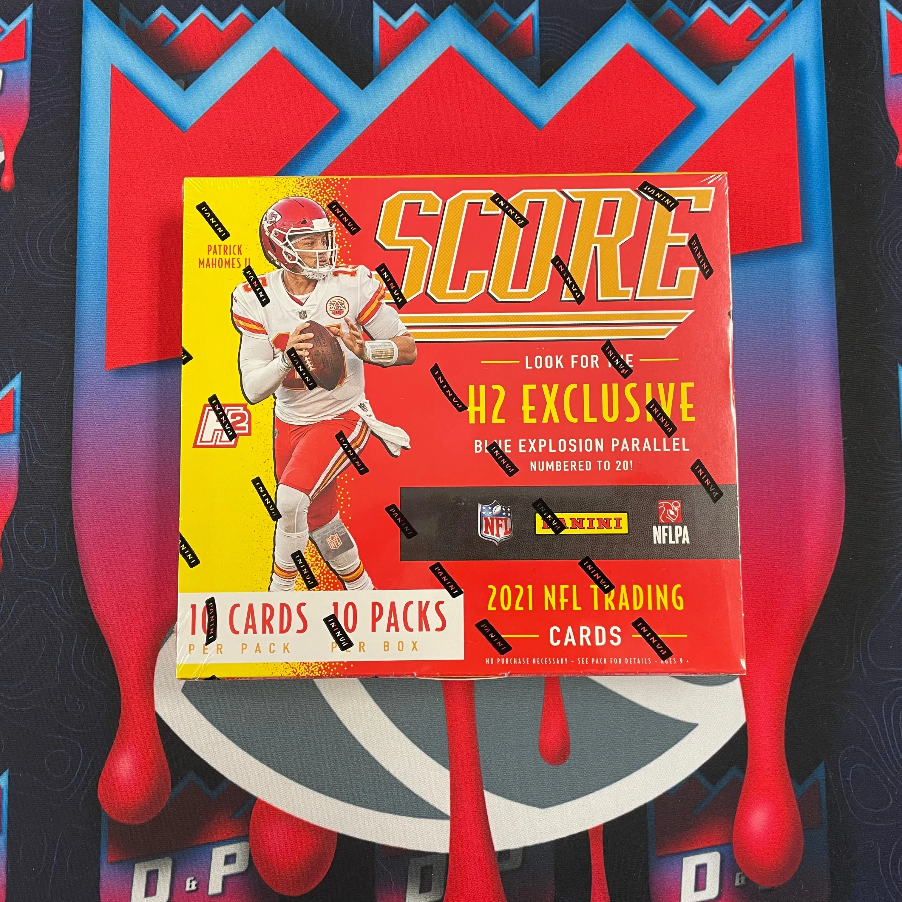 2021 Panini Score Football H2 Hybrid Box