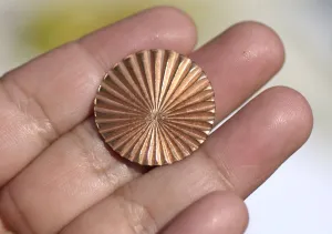 25mm Blank Disc 24G Enameling Soldering Stamping Blanks - Metalworking Supply - 4 Pieces