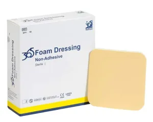 365 Foam Non Adhesive Dressings 10cm x 20cm Pack of 10