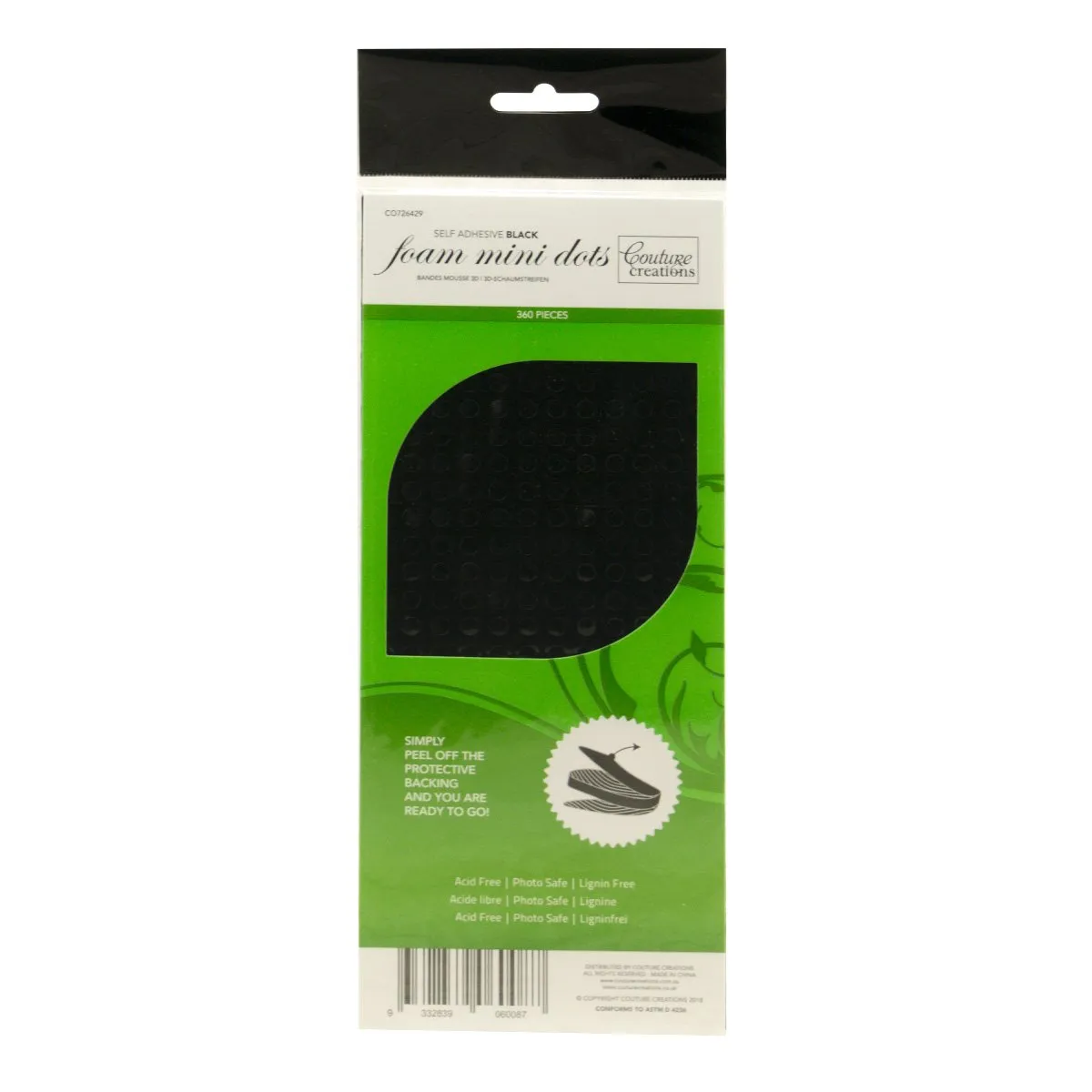3D Adhesive Foam - Black