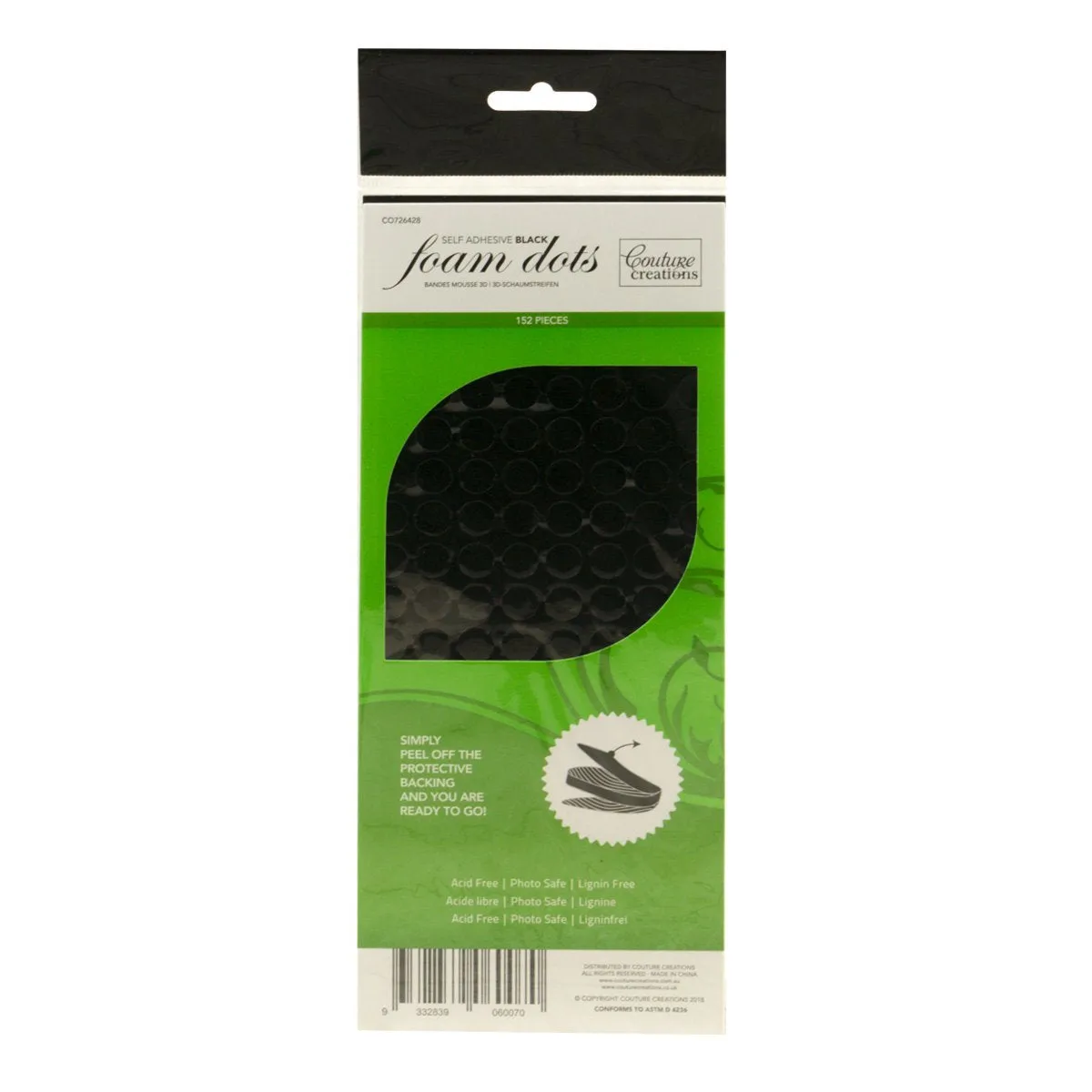 3D Adhesive Foam - Black