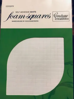 3D Foam White Adhesive Squares - 2mm
