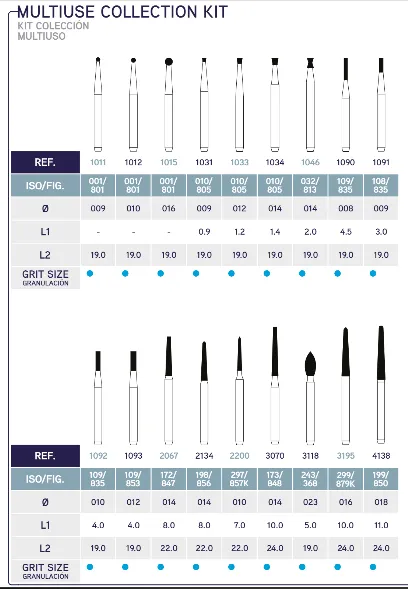 3R Diamond Bur kit - Multi use Collection Kit 10.803.001