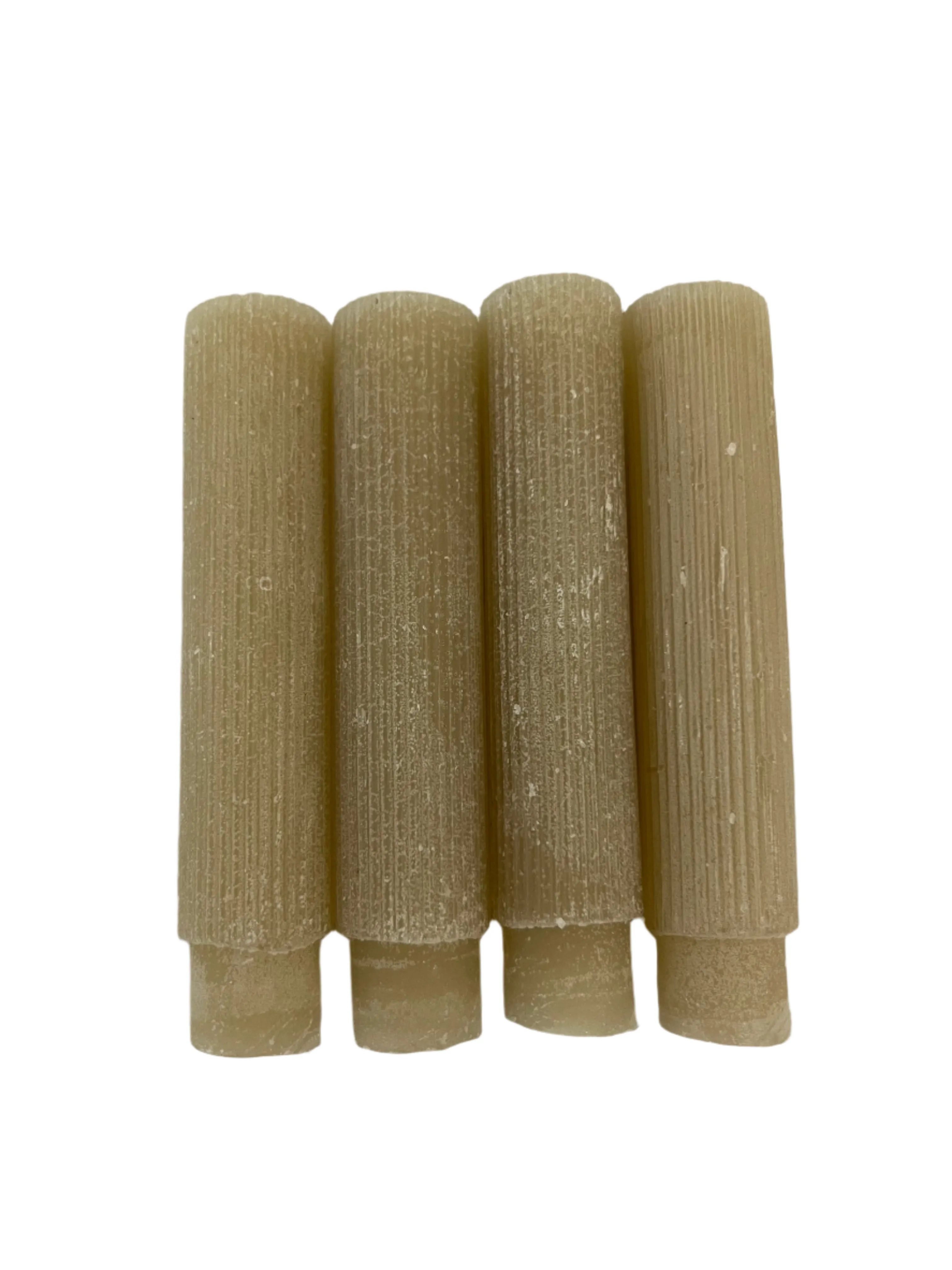 5" Linen Pleated Taper Candles (Set of 4)
