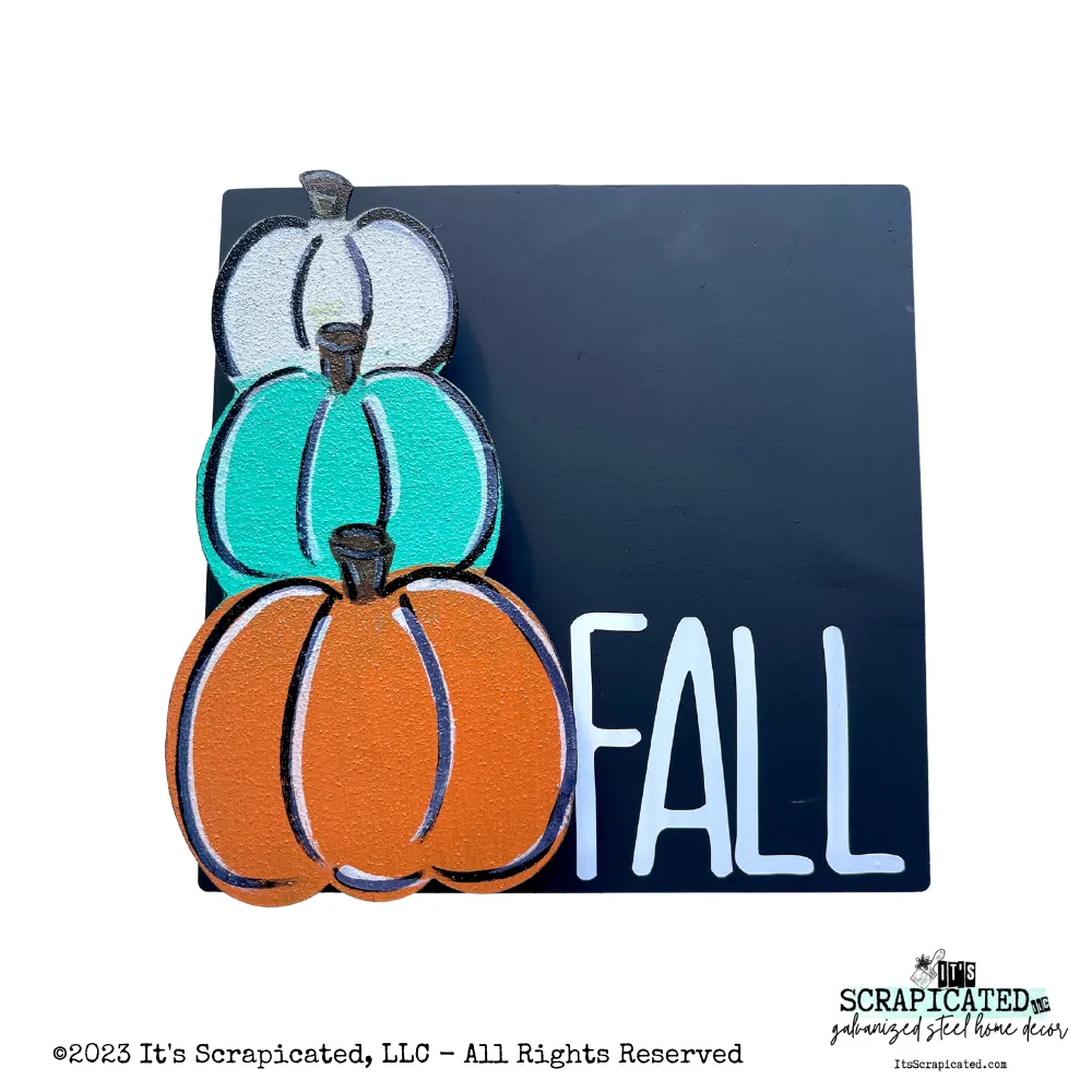 6 Inch Standing Sign Pumpkin Tower