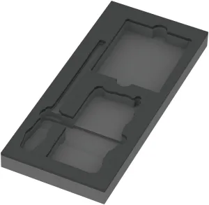 9850 Foam insert Kraftform Kompakt and Tool-Check PLUS set 1, empty, 172 x 30 x 392 mm
