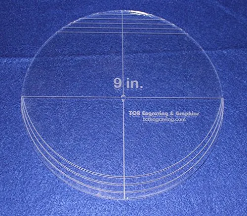 9" Multi Circle - No Seam ~ 1/4" Thick - Long Arm -Multi Use