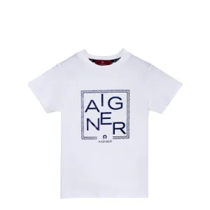 Aigner Kids Boy's White T-Shirt