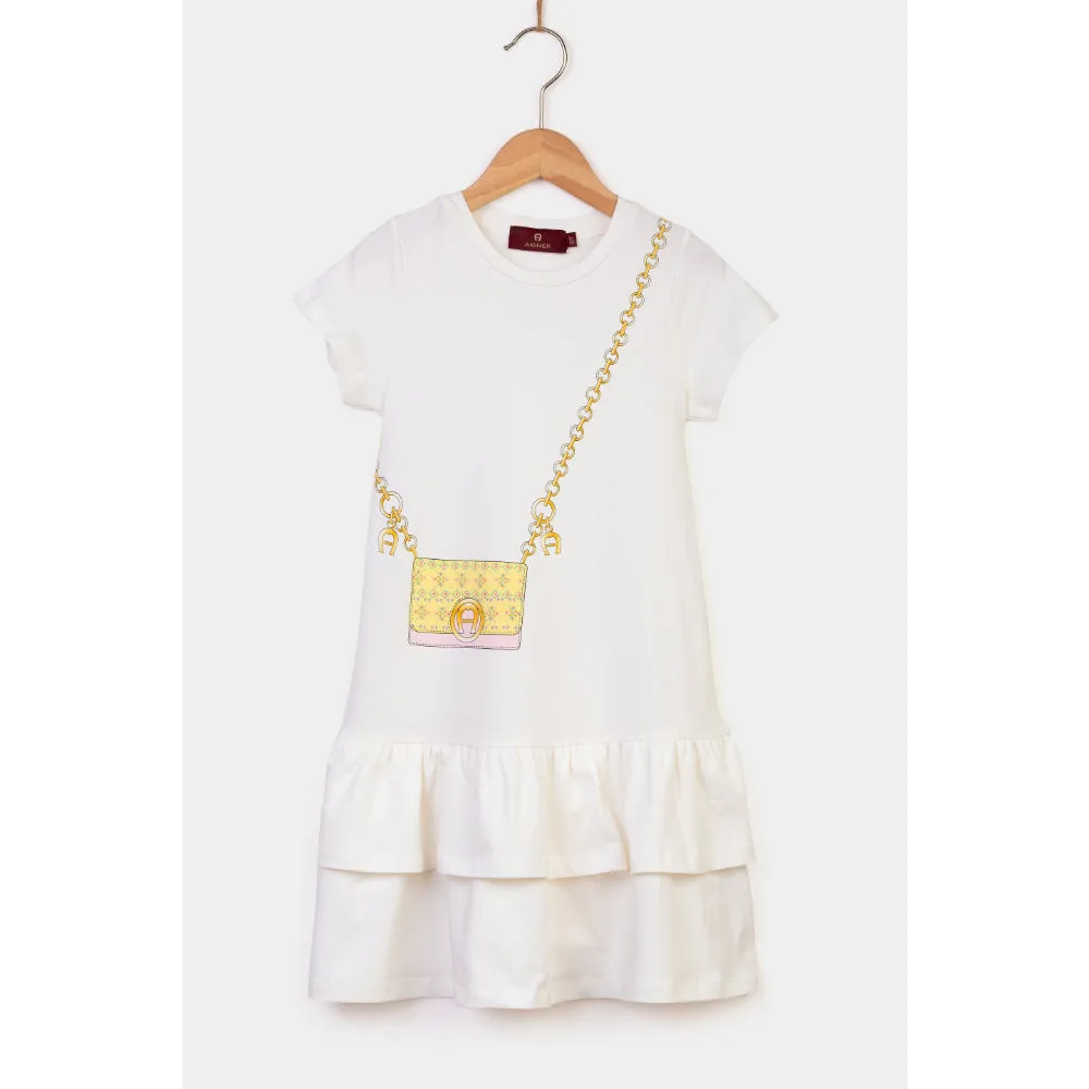 Aigner Kids Girl's Cotton Logo Dress