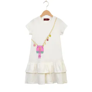 Aigner Kids Girl's Cotton Logo Dress