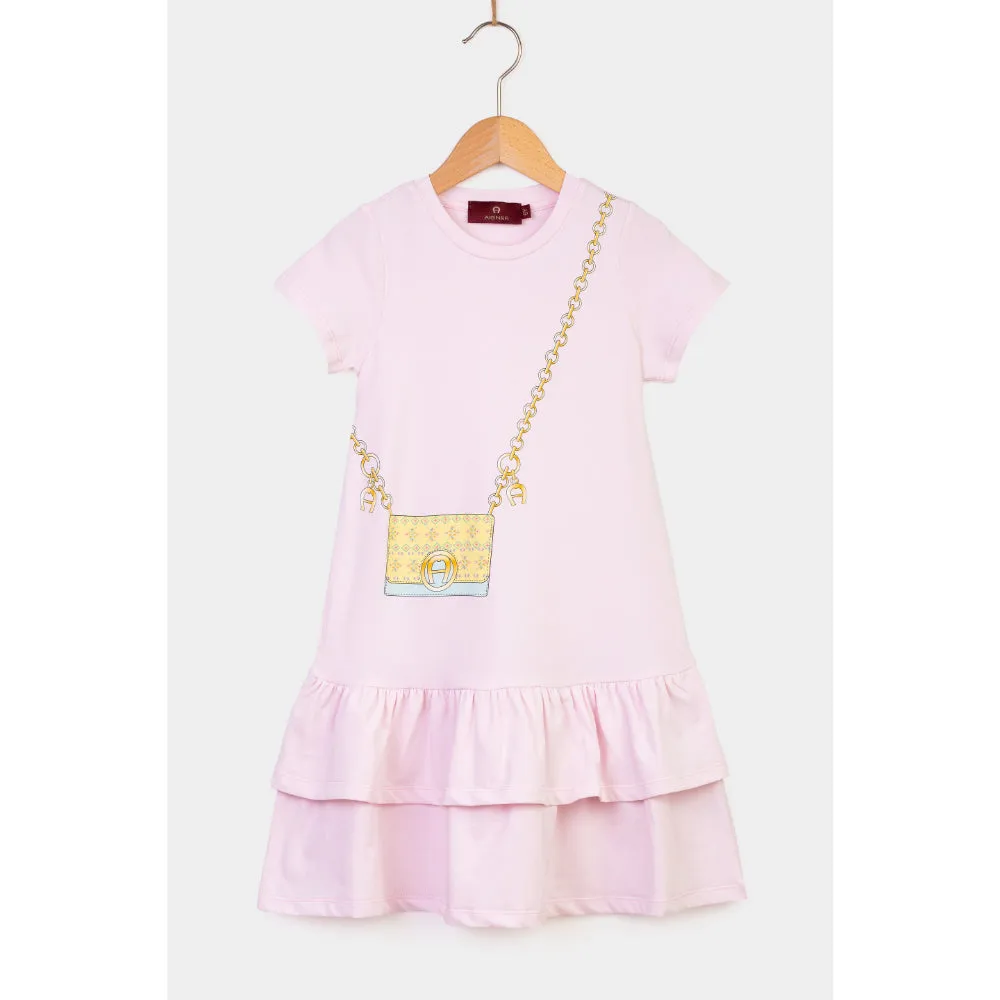 Aigner Kids Girl's Cotton Logo Dress