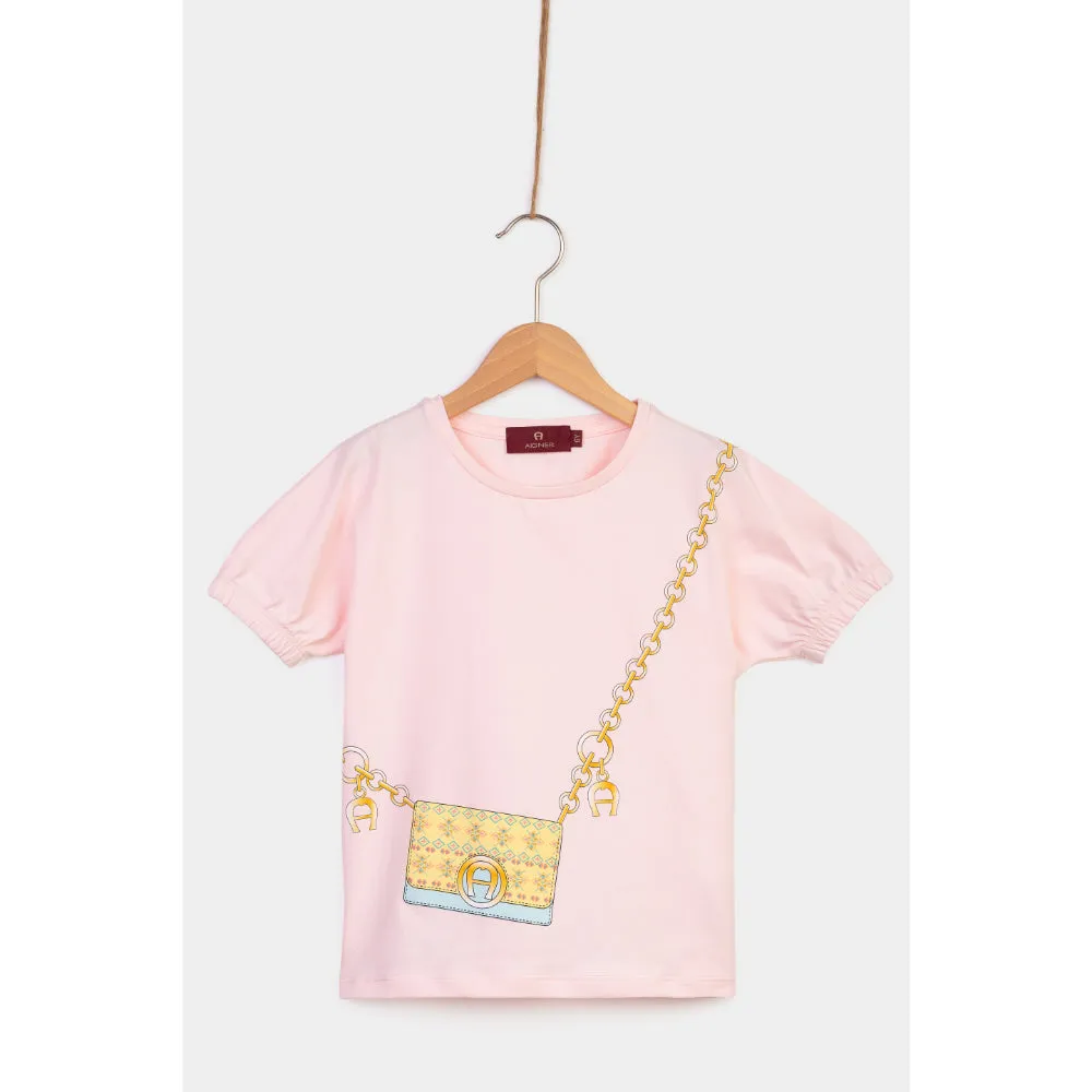 Aigner Kids Girl's Cotton Logo T-Shirt