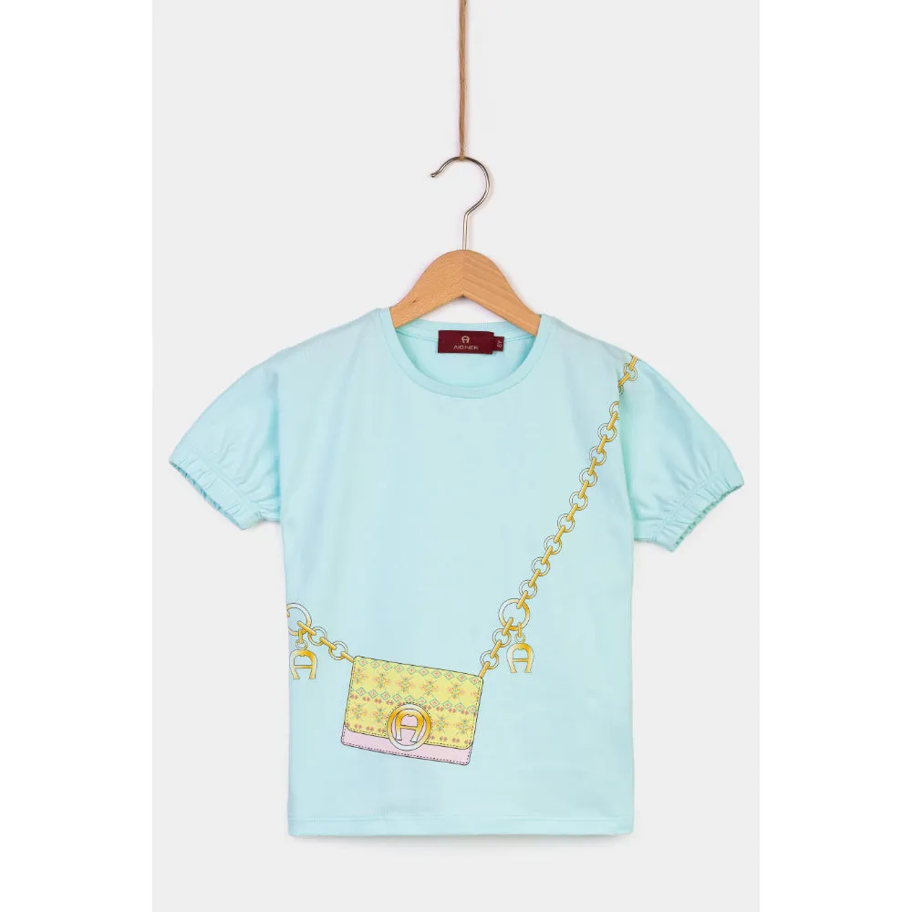 Aigner Kids Girl's Cotton Logo T-Shirt