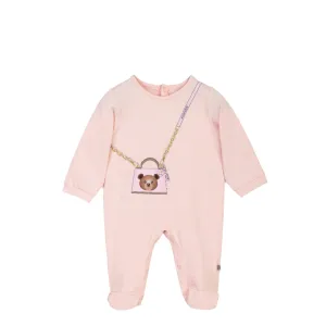 Aigner Kids New Born Girl's Set of  Sleepsuit & Hat
