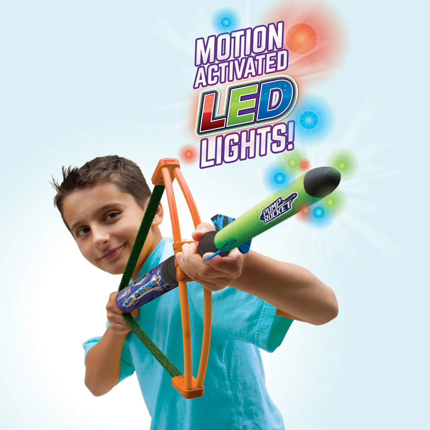 Air Archer Air Powered Bow with Safe Foam Rocket, Single (Assorted Colors)
