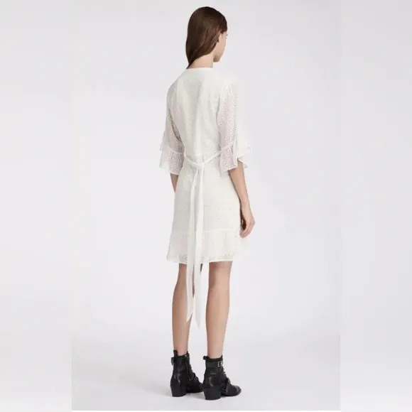 All Saints Marlow Ette Wrap Dress. Size 4.