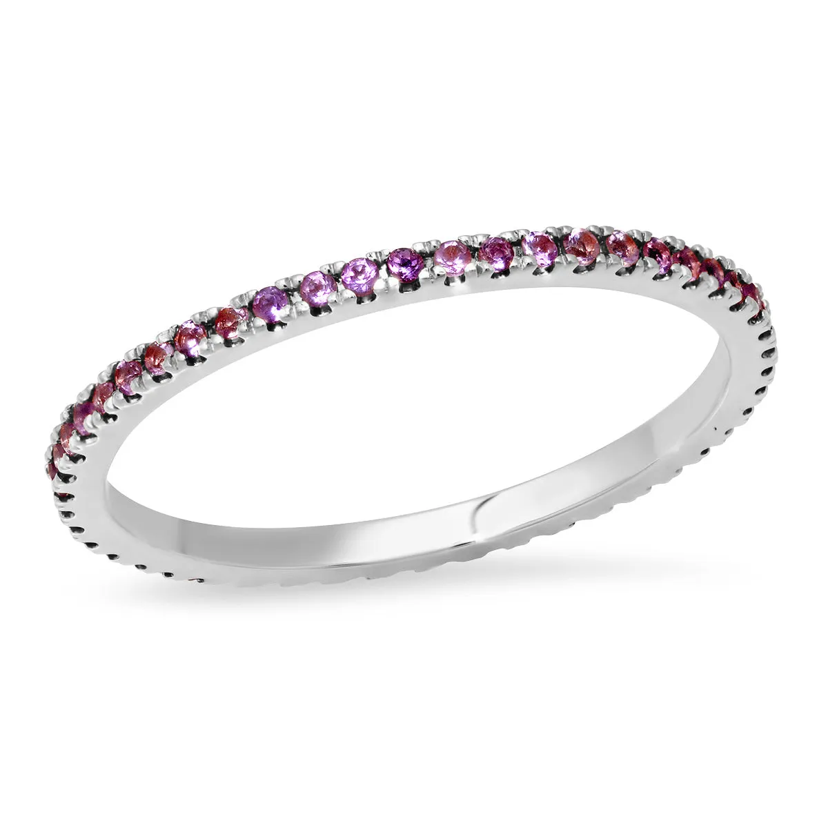 Amethyst Eternity Band