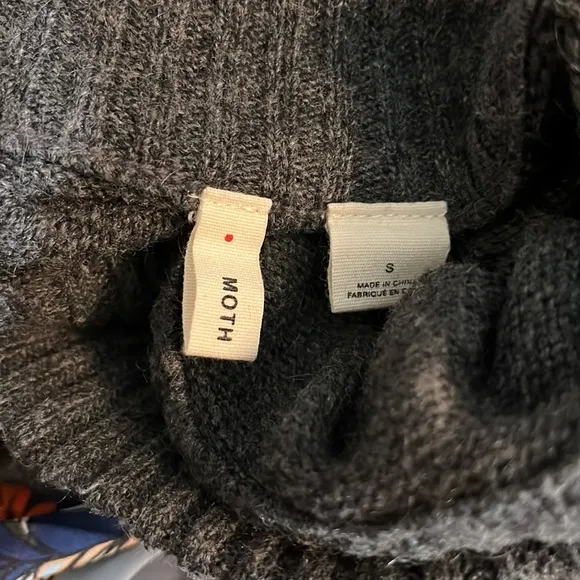 Anthropologie Moth Rona Cashmere Blend Turtleneck Sweater
