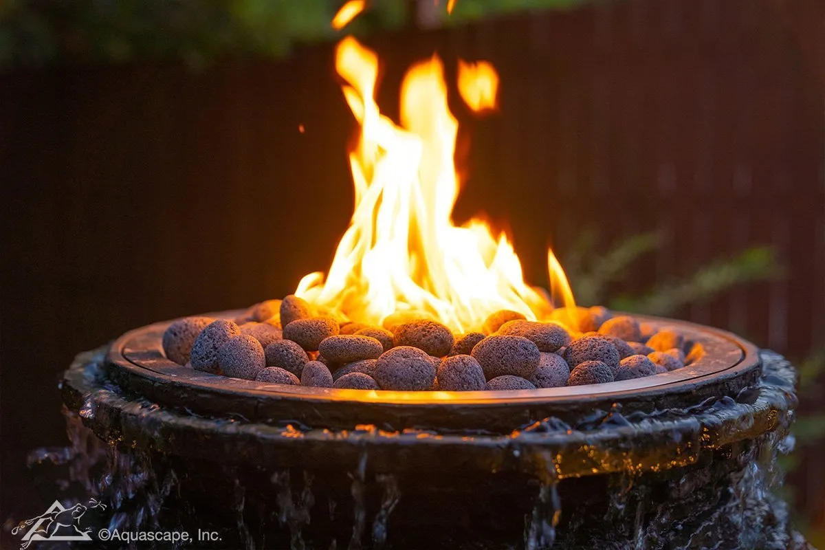 Aquascape Fire and Water Stacked Slate Urn Large