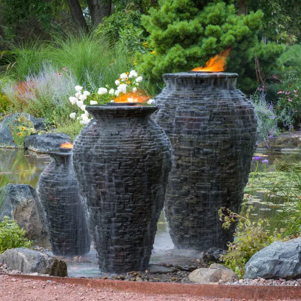 Aquascape Stacked Slate Urns