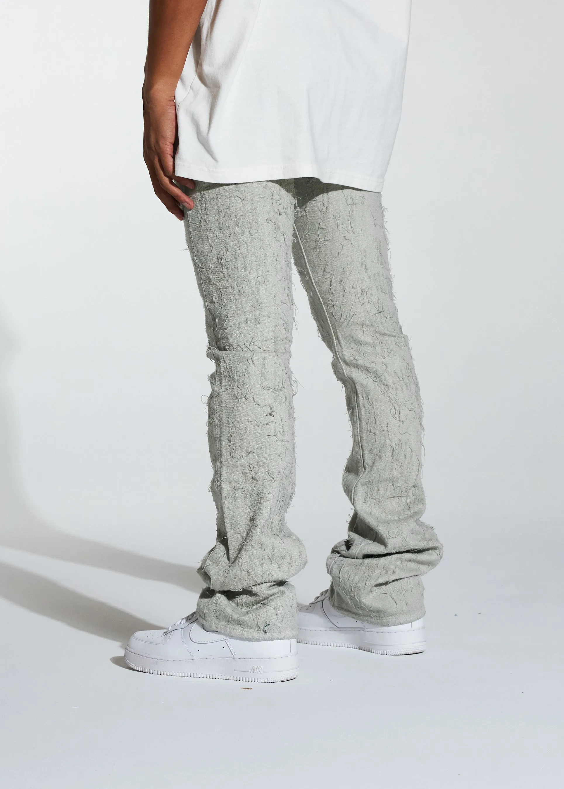 Arctic Stacked Flare Denim (Cream)