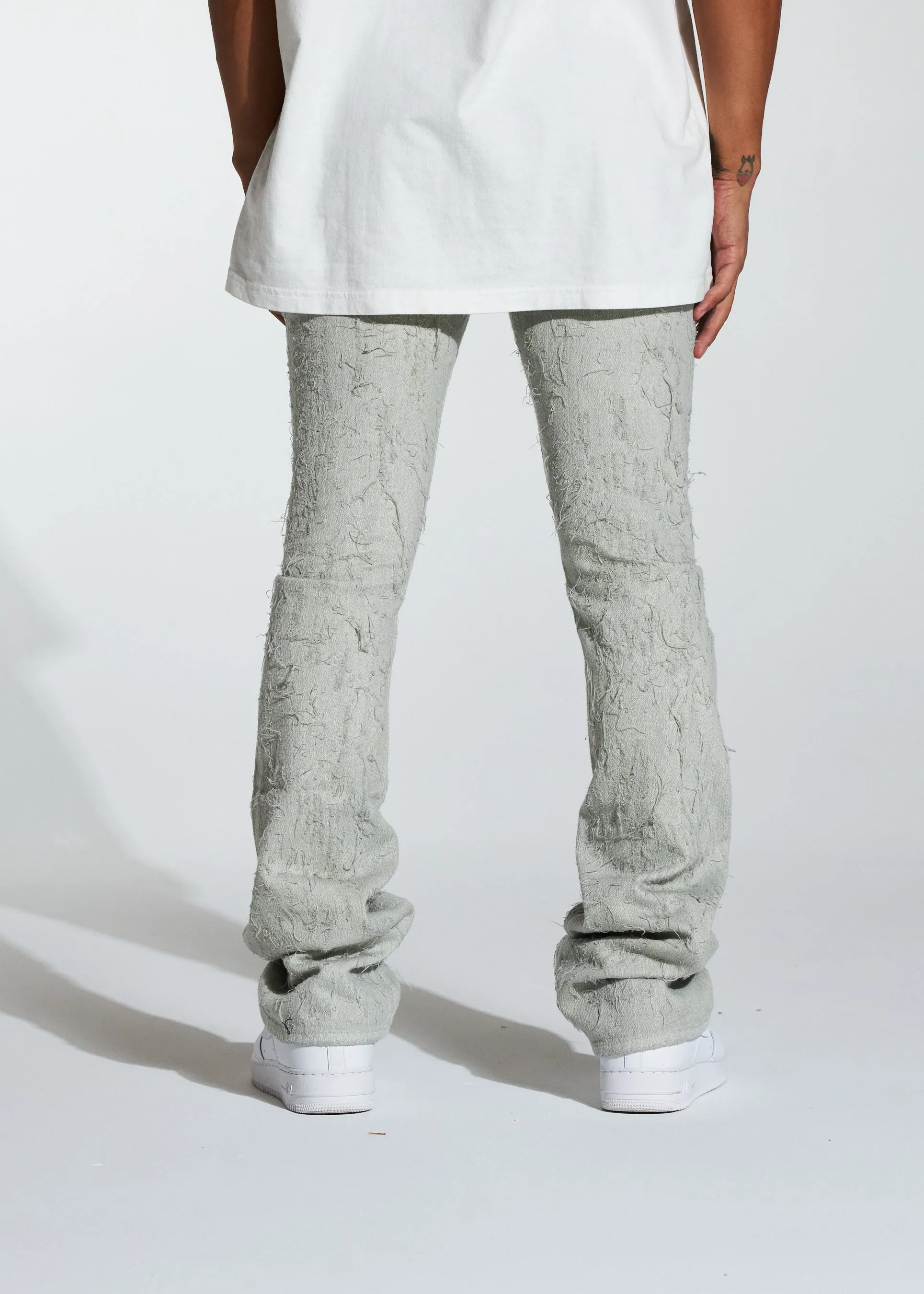 Arctic Stacked Flare Denim (Cream)