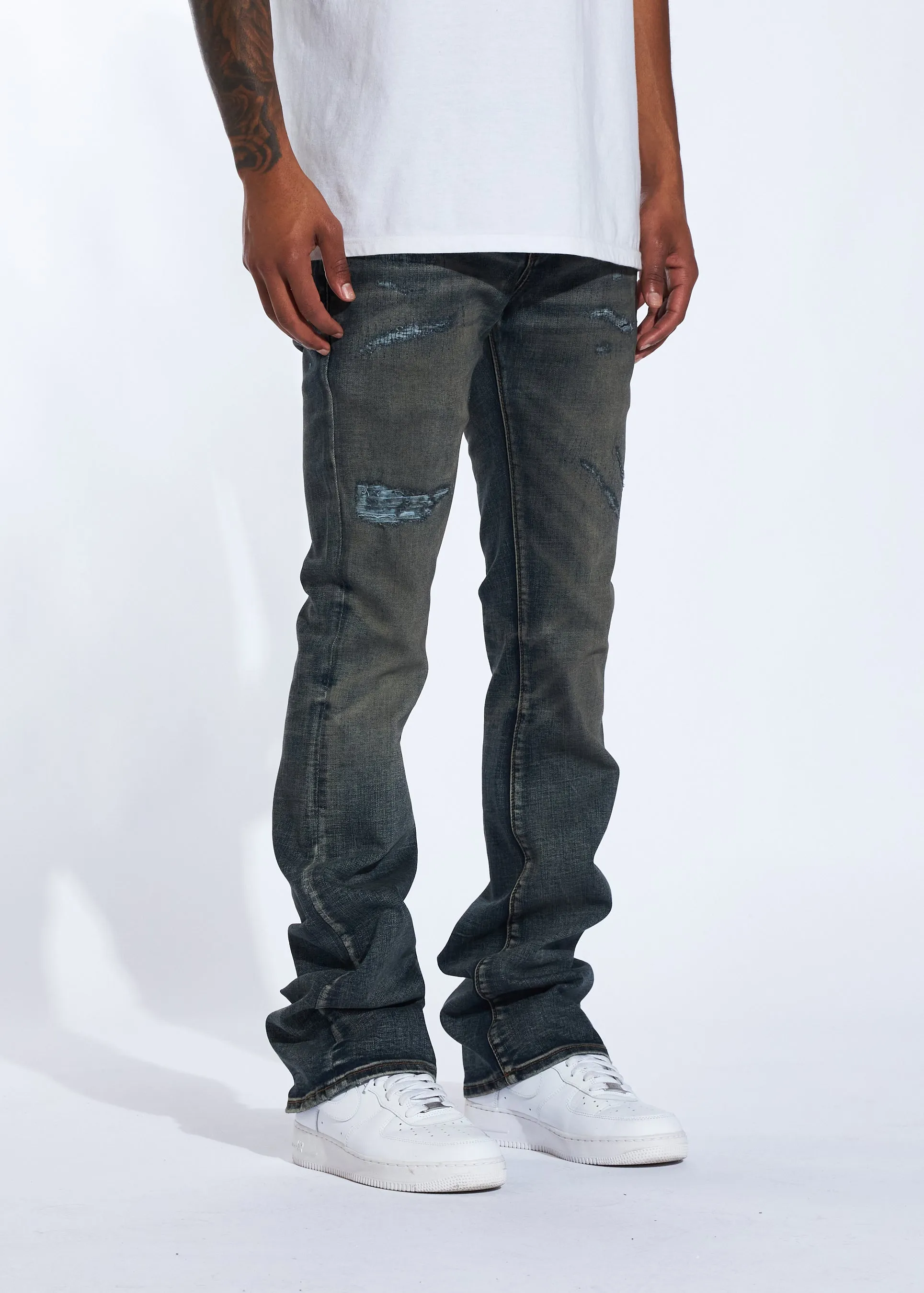 Avenue Stacked Denim (Dark Indigo)