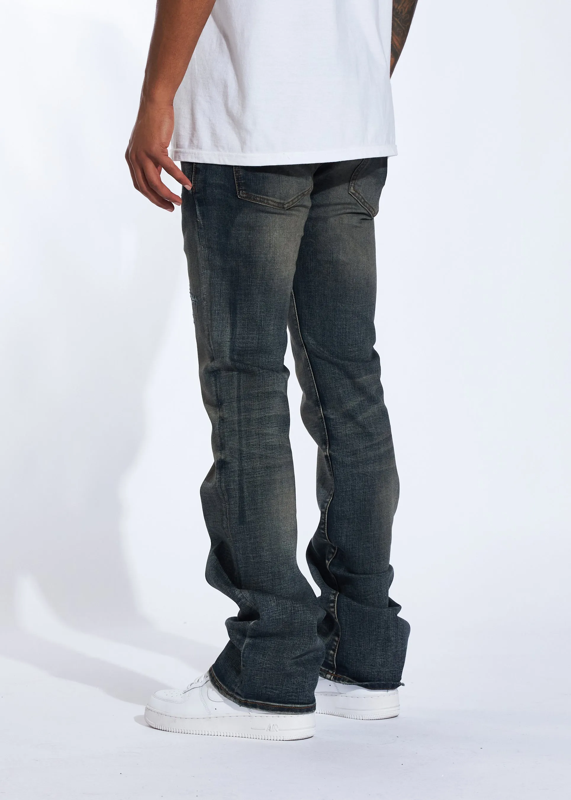 Avenue Stacked Denim (Dark Indigo)