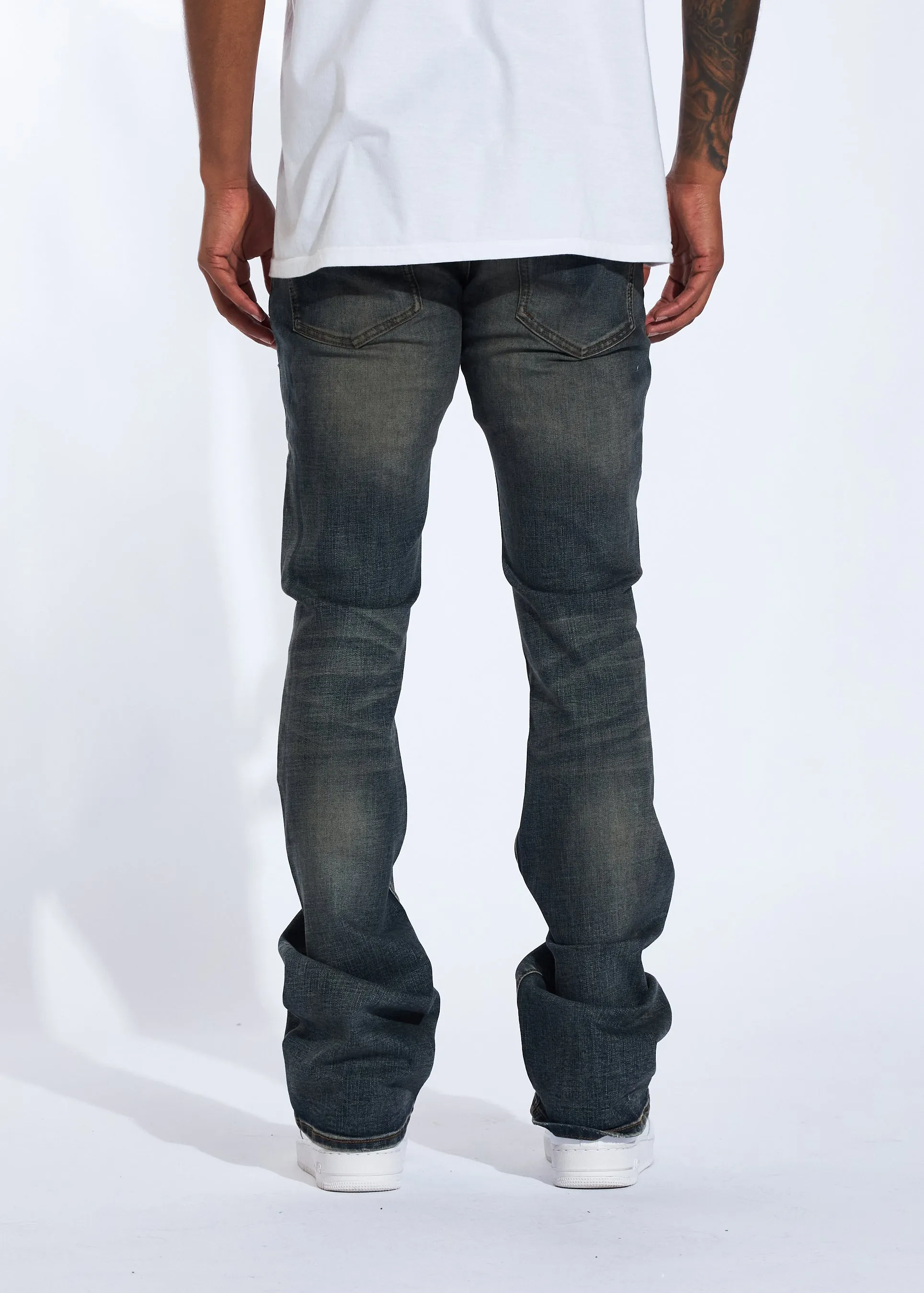 Avenue Stacked Denim (Dark Indigo)