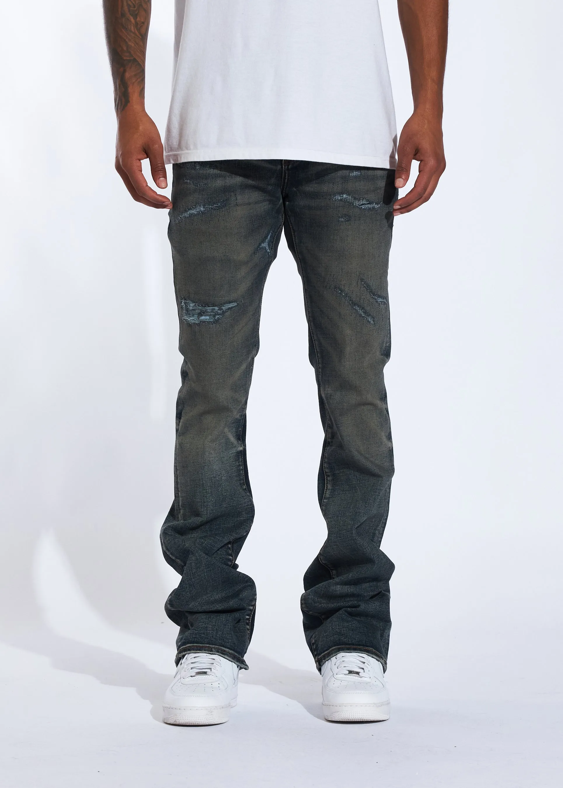 Avenue Stacked Denim (Dark Indigo)