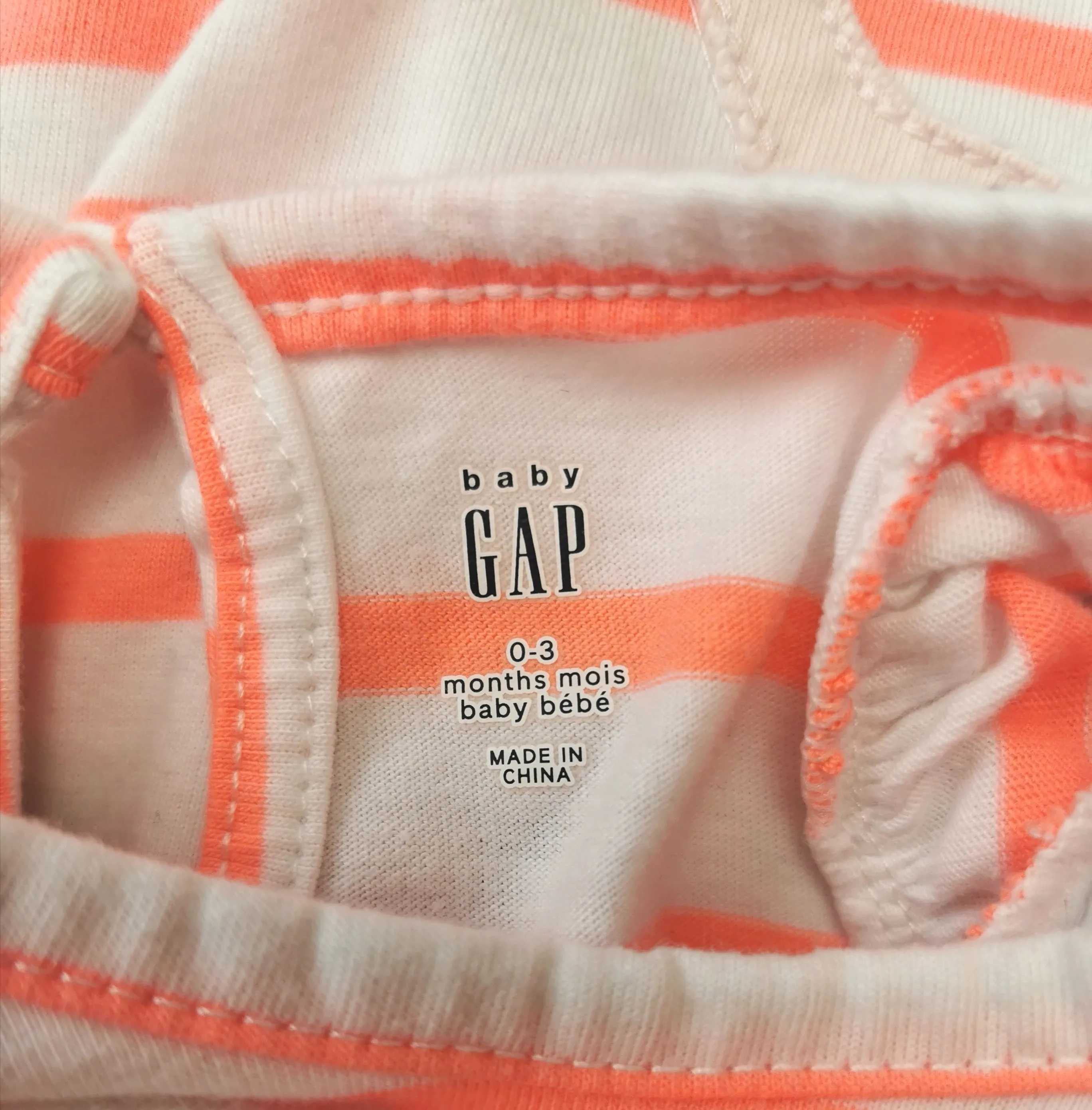 BABY GIRL SIZE 0/3 MONTHS - Baby GAP, Graphic Summer Romper EUC B36