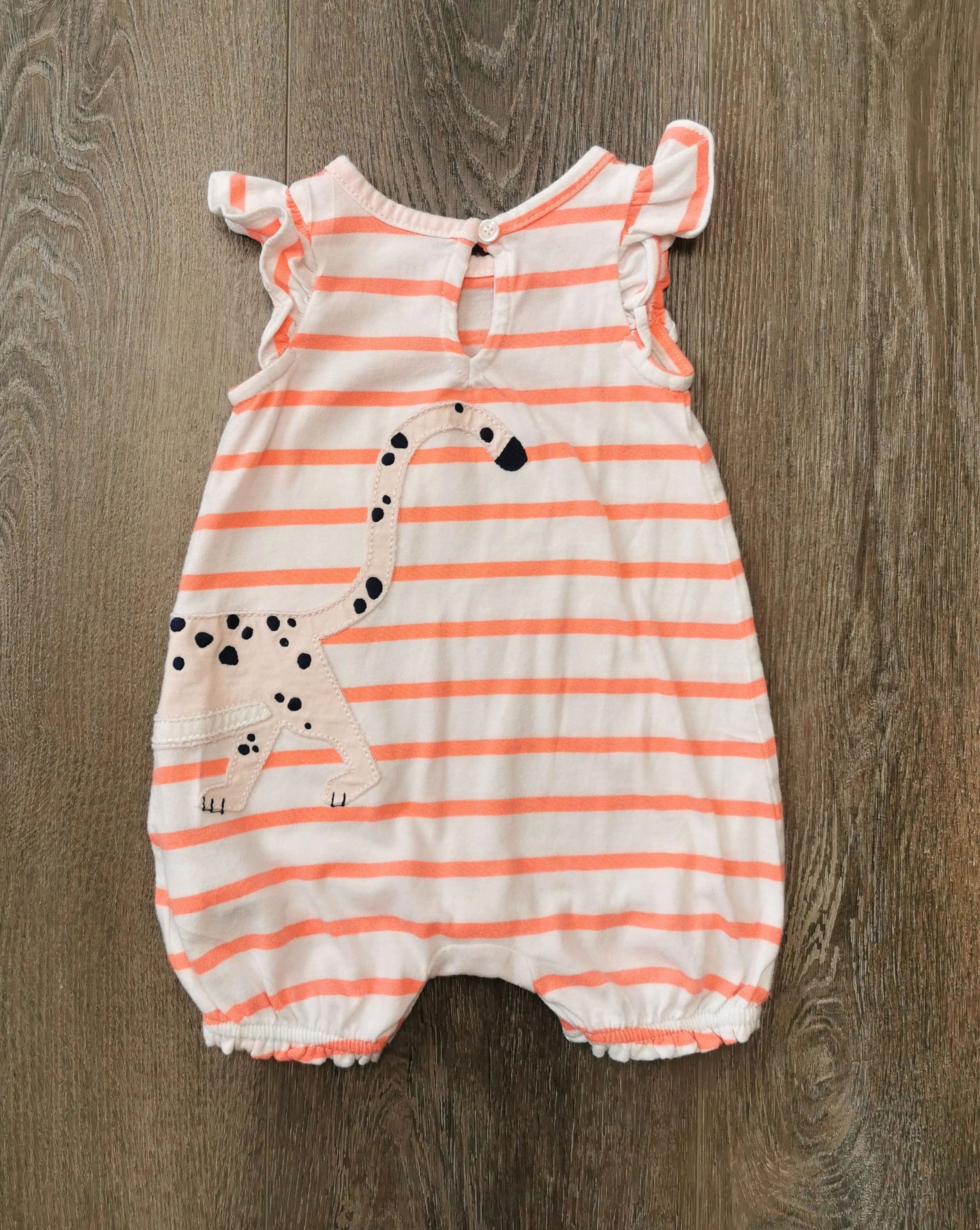 BABY GIRL SIZE 0/3 MONTHS - Baby GAP, Graphic Summer Romper EUC B36