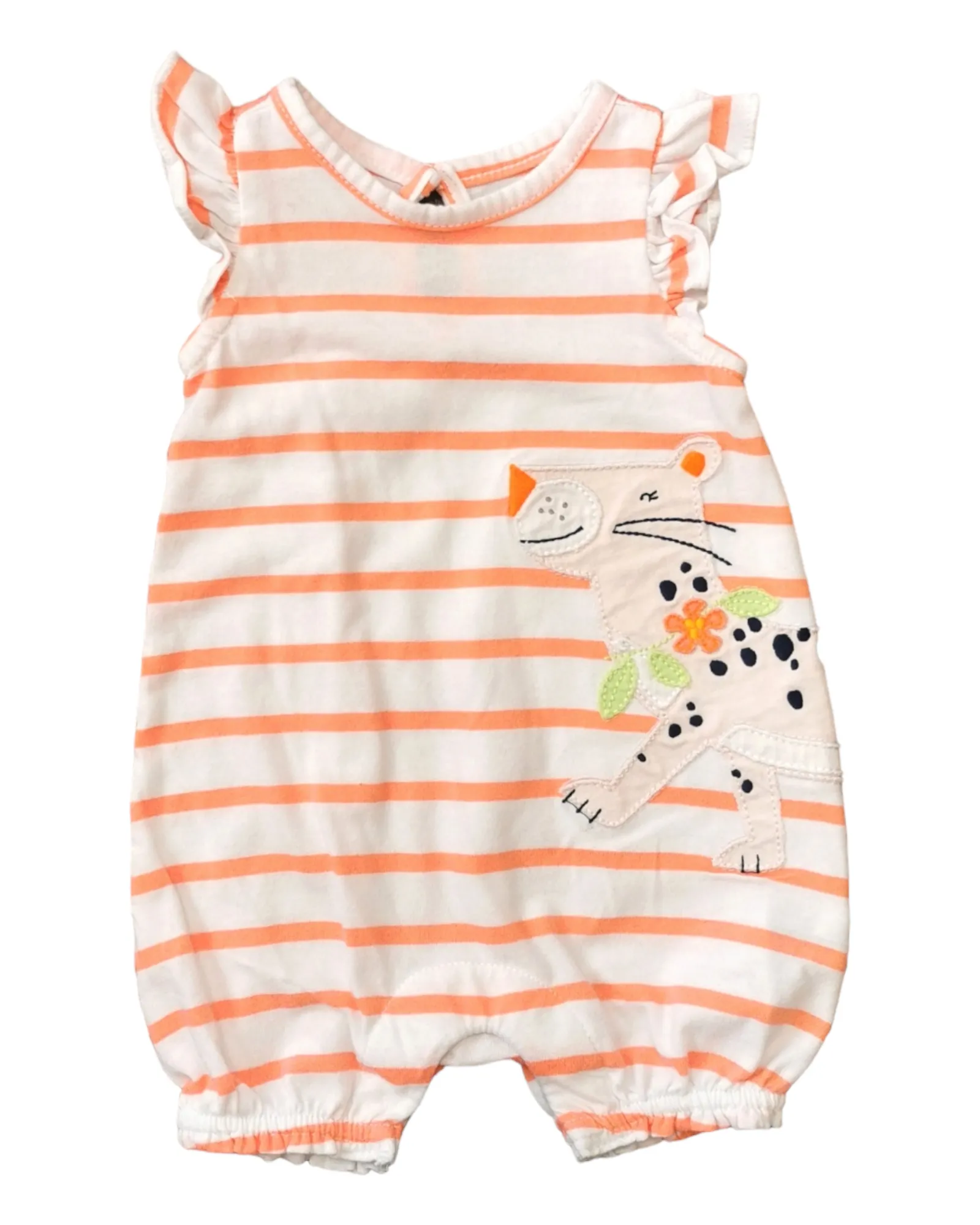 BABY GIRL SIZE 0/3 MONTHS - Baby GAP, Graphic Summer Romper EUC B36