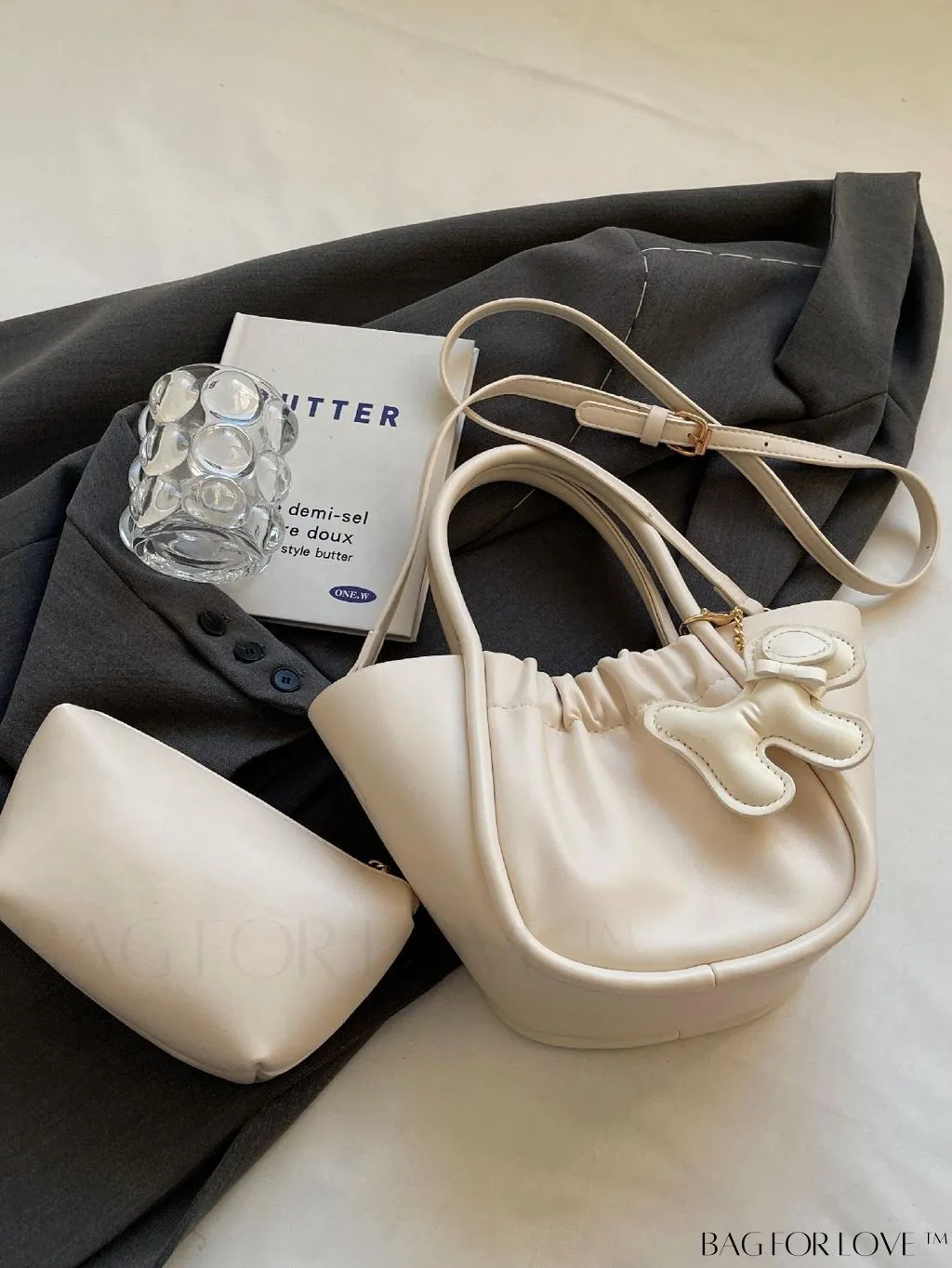 BagForLove - Stylish Pleated Handbag featuring Exquisite Pendant Design