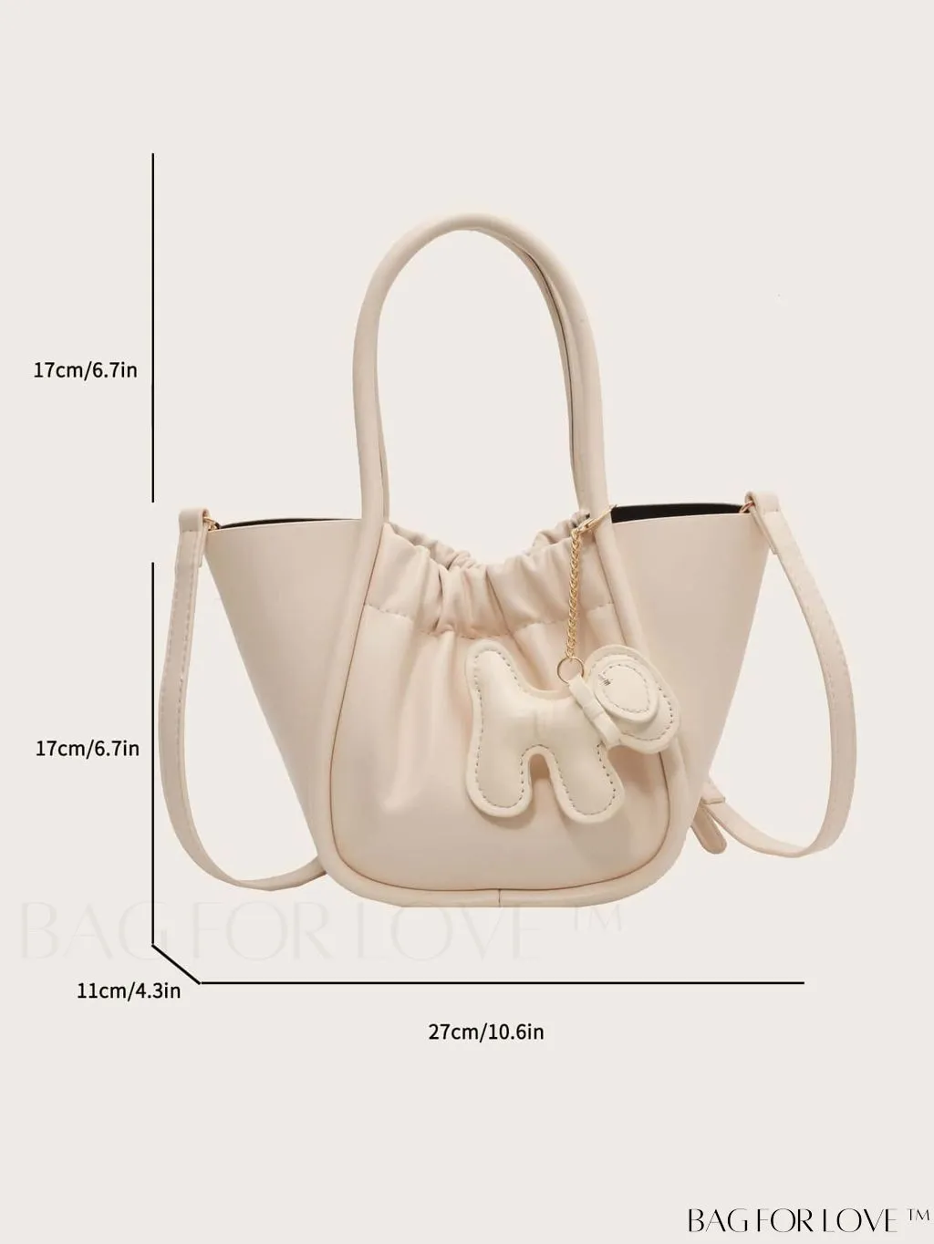 BagForLove - Stylish Pleated Handbag featuring Exquisite Pendant Design