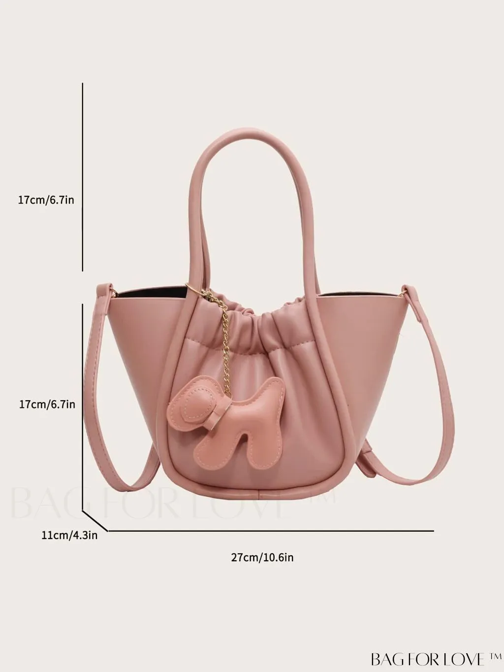 BagForLove - Stylish Pleated Handbag featuring Exquisite Pendant Design