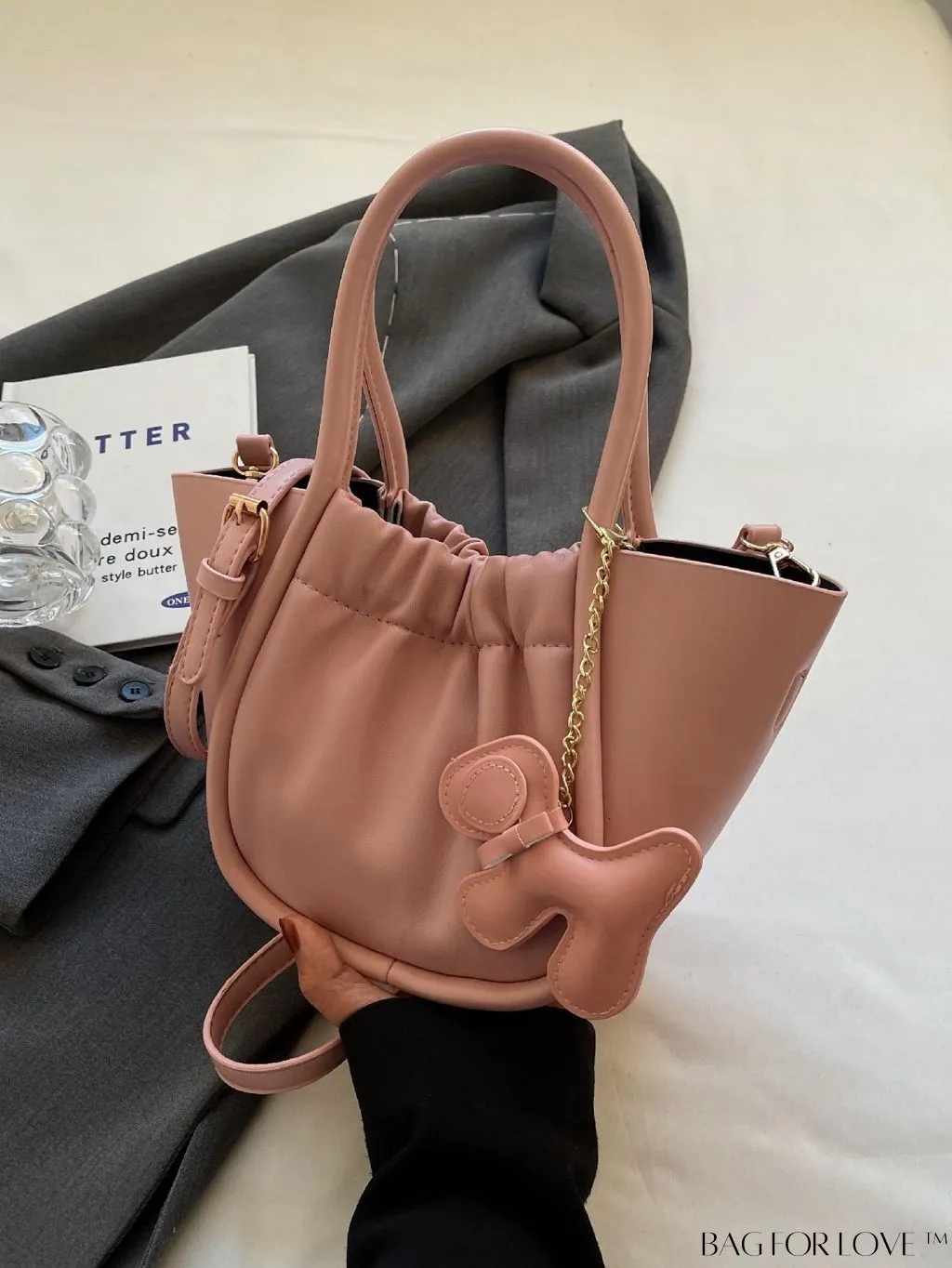 BagForLove - Stylish Pleated Handbag featuring Exquisite Pendant Design