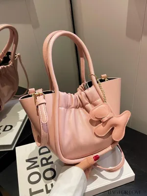BagForLove - Stylish Pleated Handbag with Pendant - Latest Fashion Release
