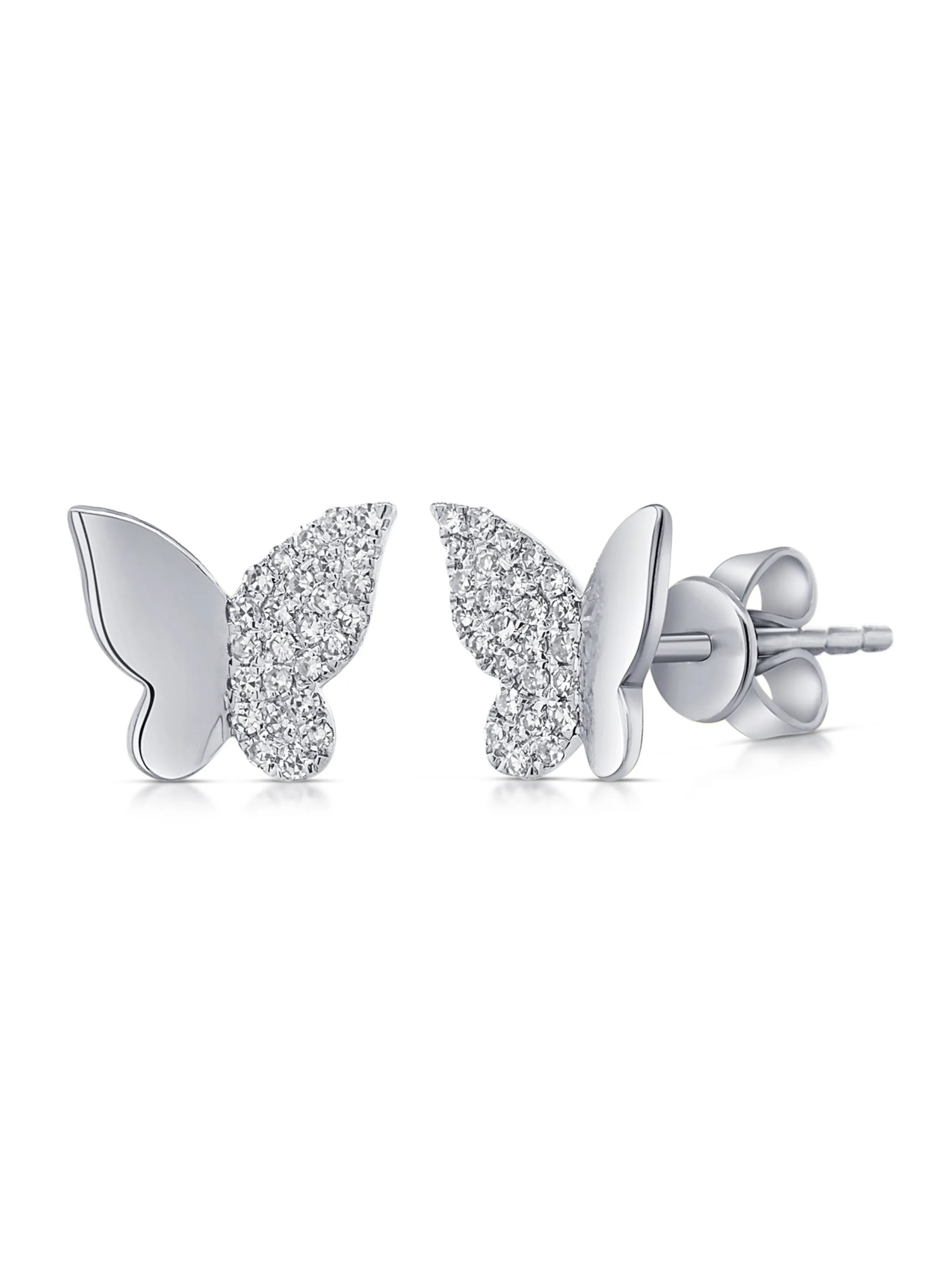 Bella Butterfly Stud Earrings 14K