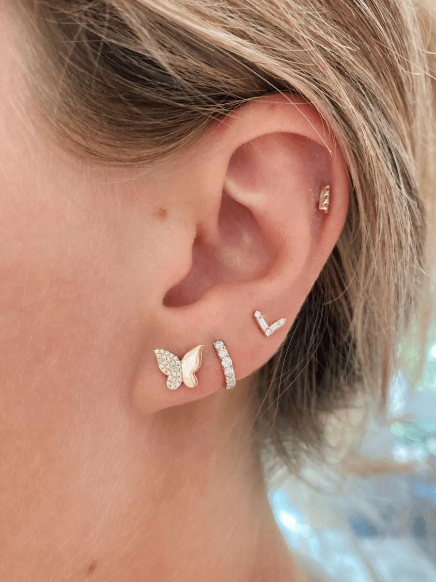 Bella Butterfly Stud Earrings 14K