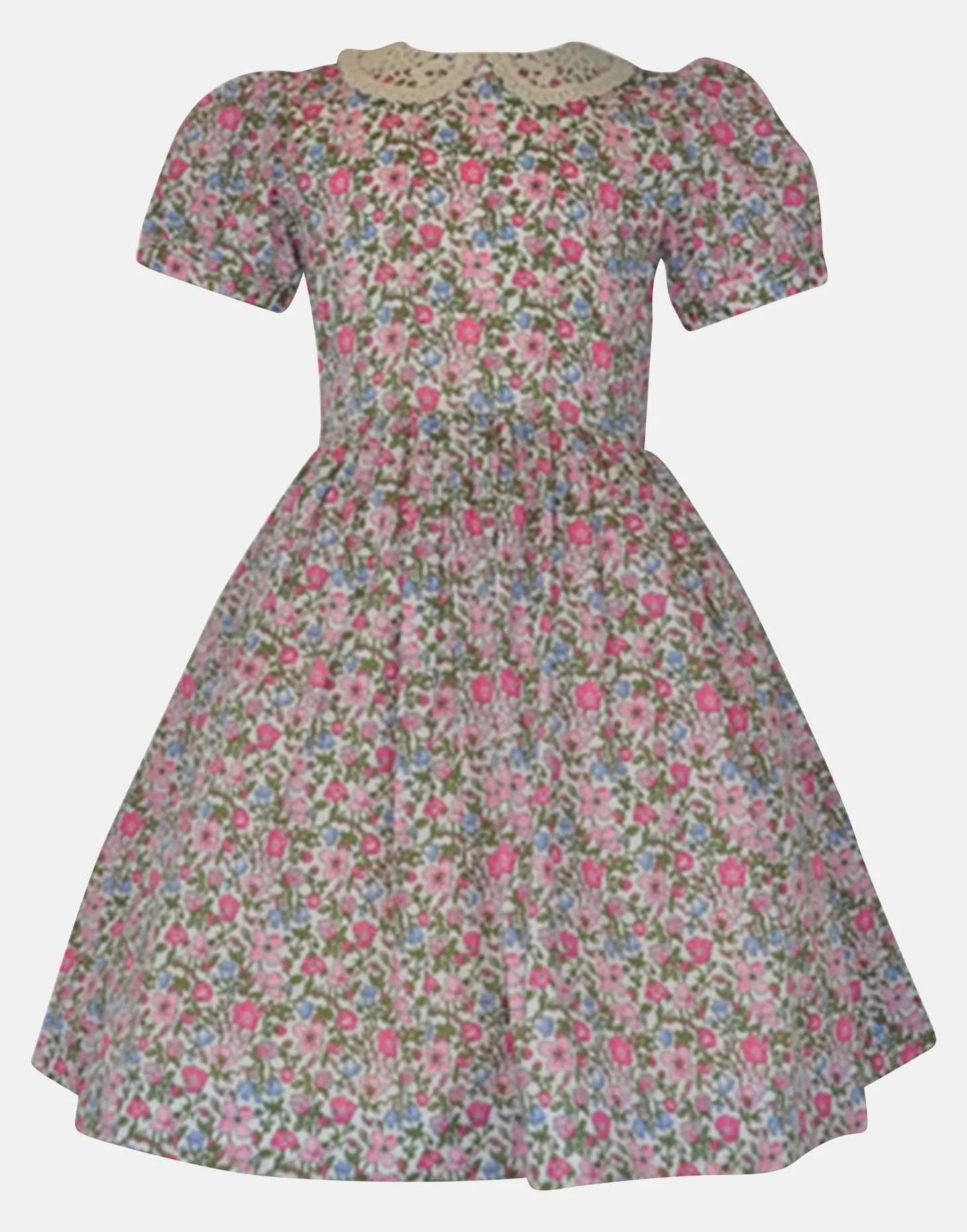 Betsy: Ditsy floral collar dress & headband