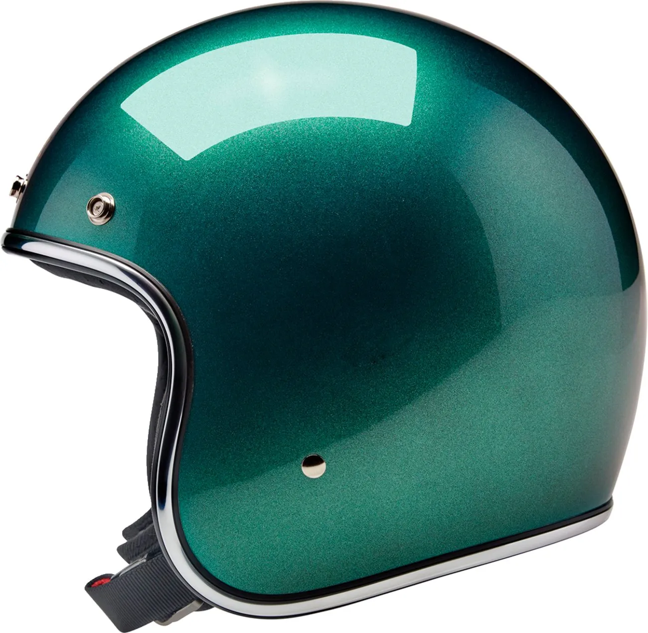 BILTWELL Bonanza Helmet - Metallic Catalina Green
