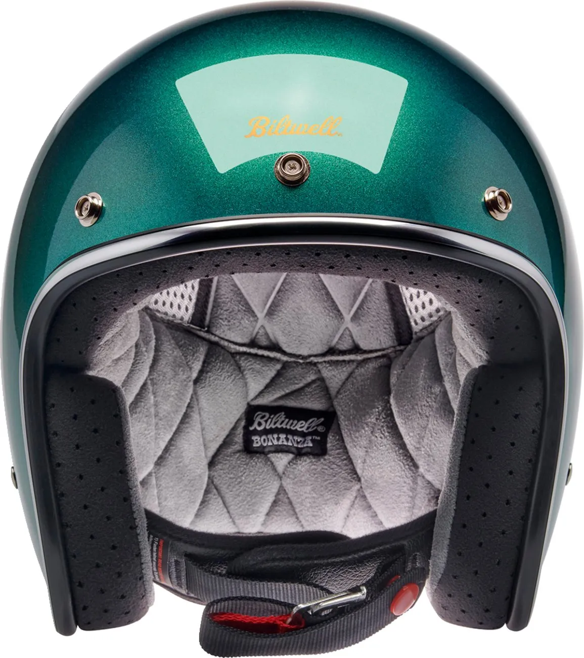 BILTWELL Bonanza Helmet - Metallic Catalina Green
