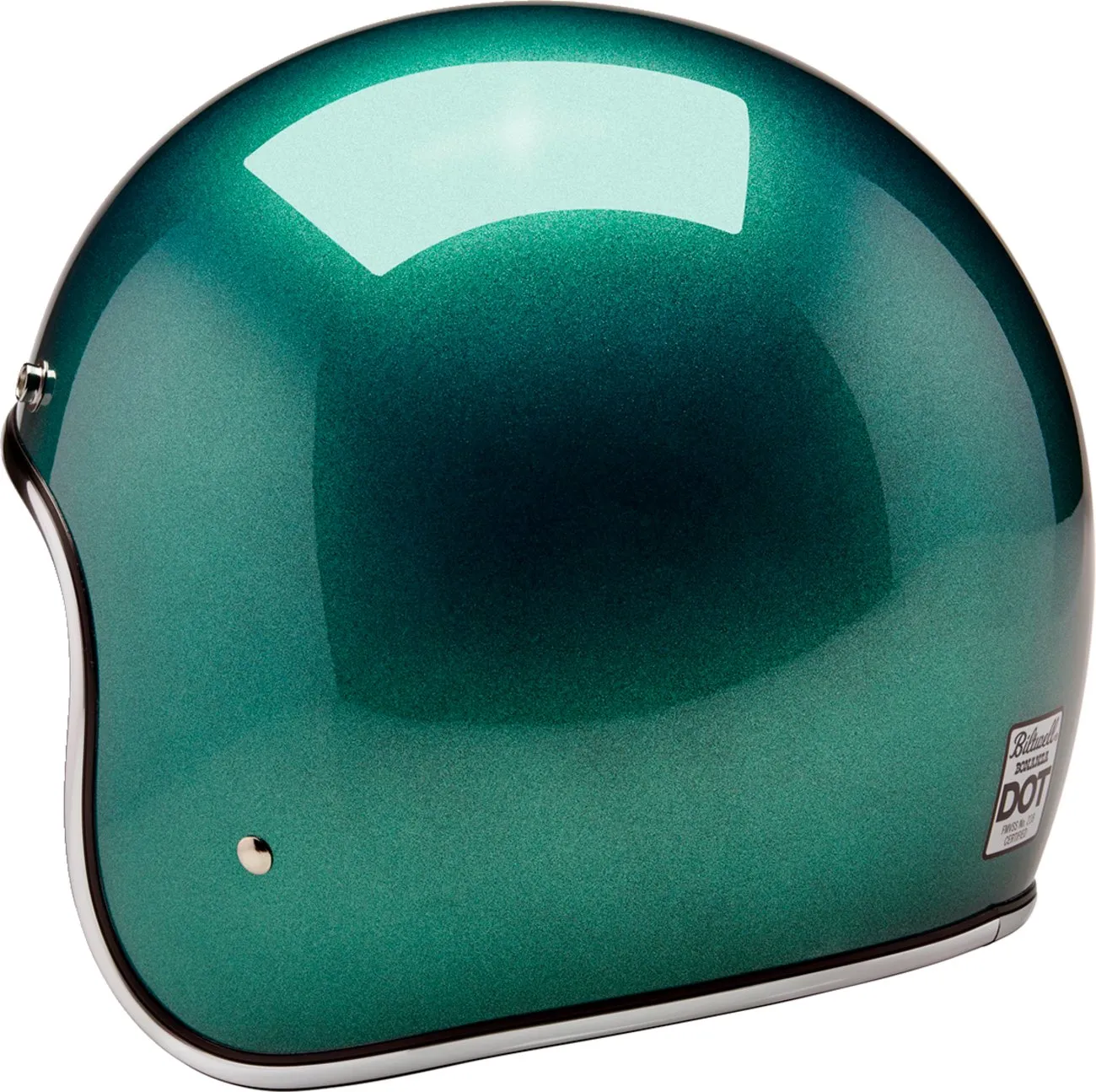 BILTWELL Bonanza Helmet - Metallic Catalina Green