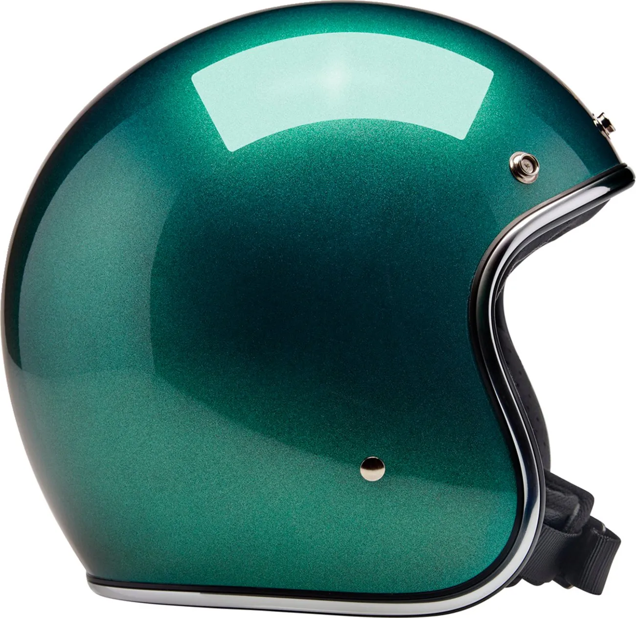 BILTWELL Bonanza Helmet - Metallic Catalina Green