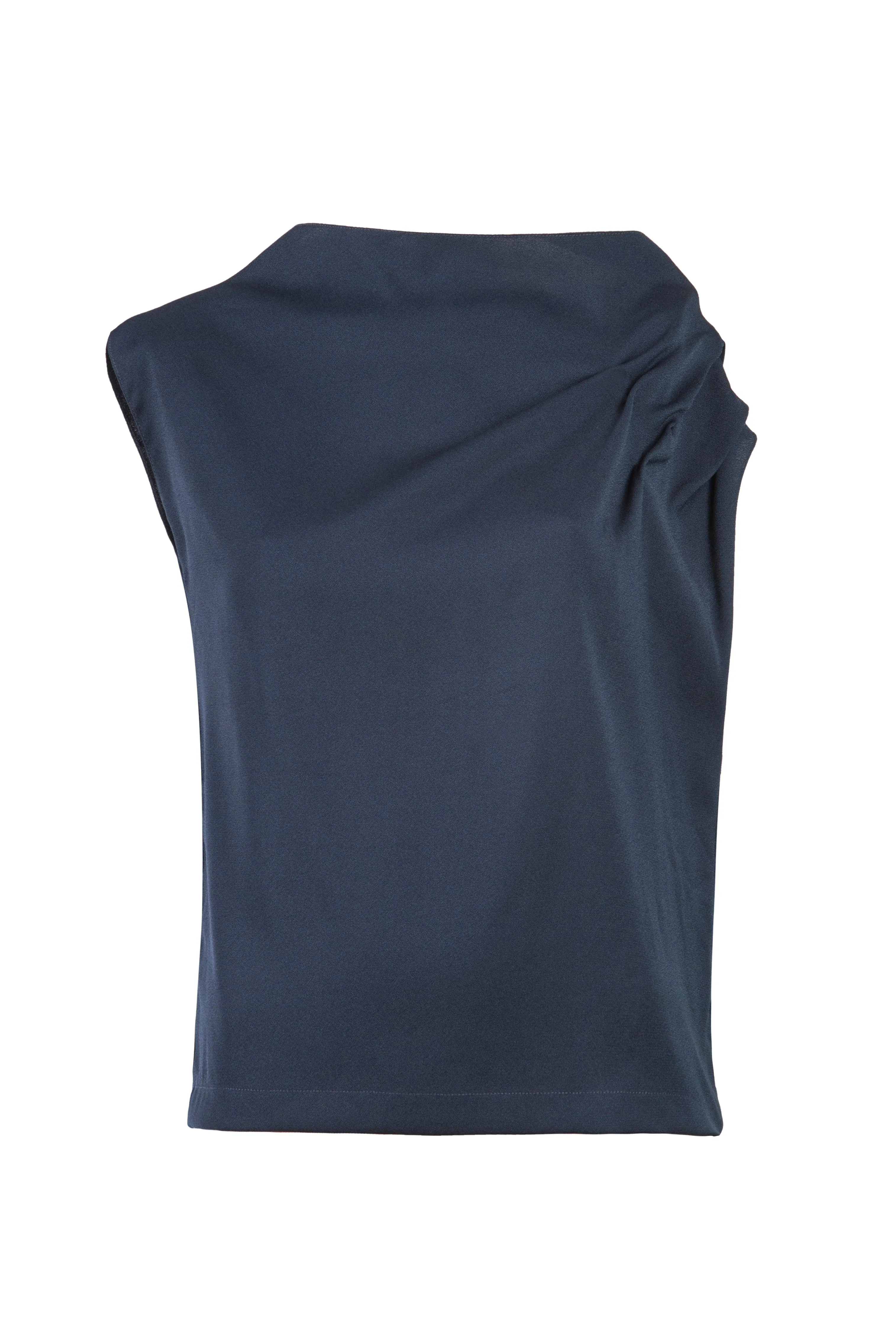 Black gathered top